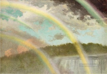  Bierstadt Lienzo - Cuatro arco iris sobre las cataratas del Niágara Paisaje de Albert Bierstadt